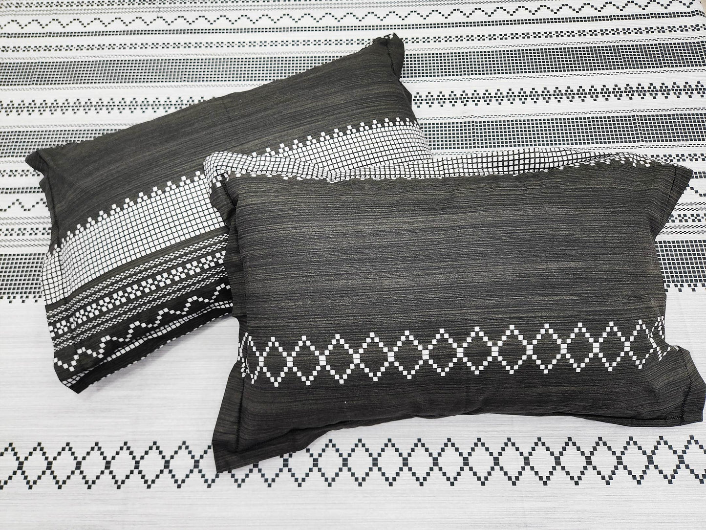 Heer Grey & Black Bedsheet