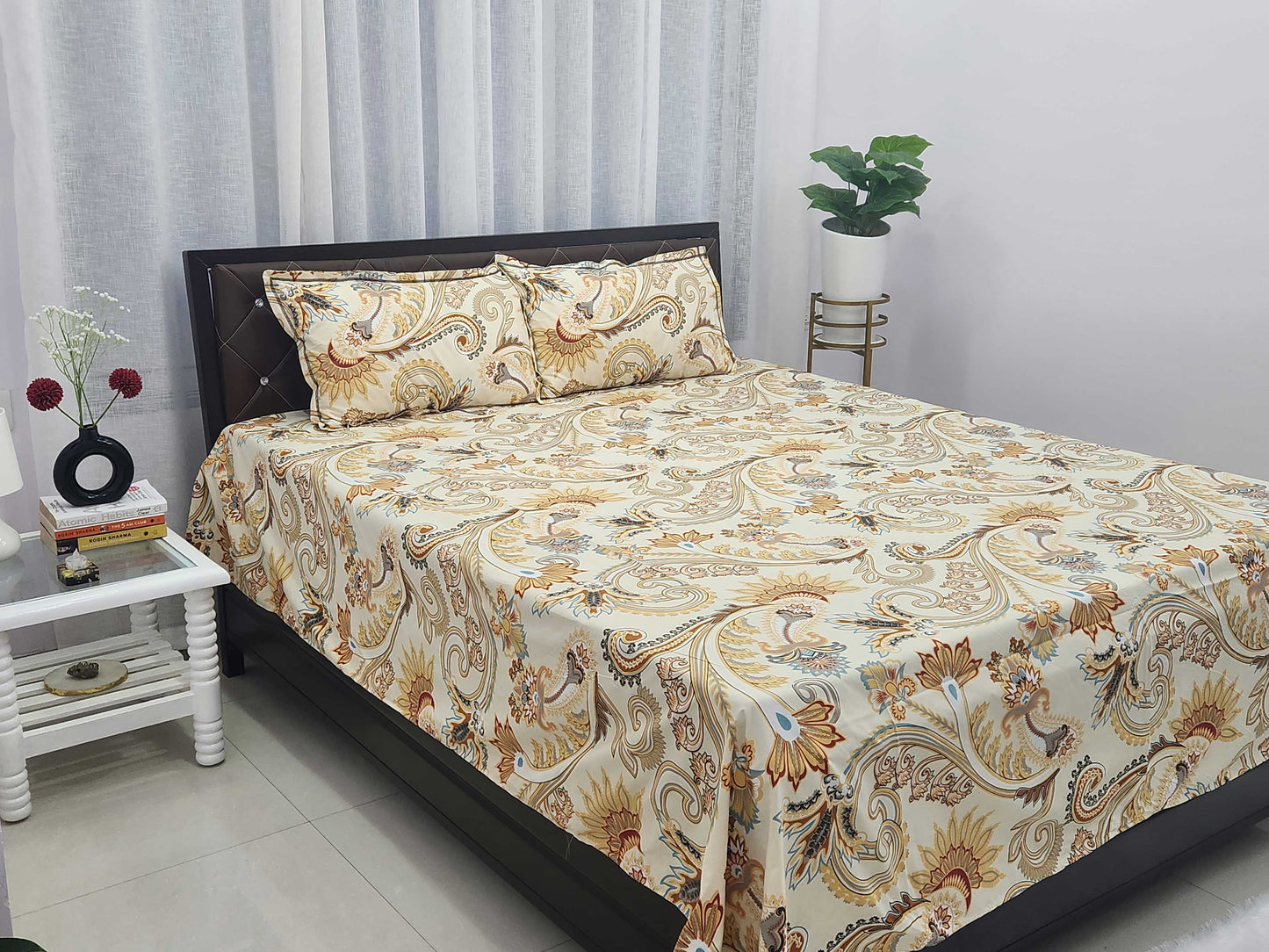 Tej- Yellow Pastel Bedsheet