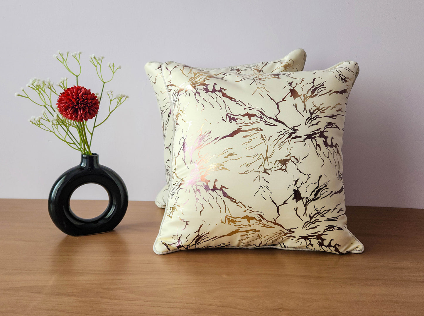 Marble Mist white Cushion cover