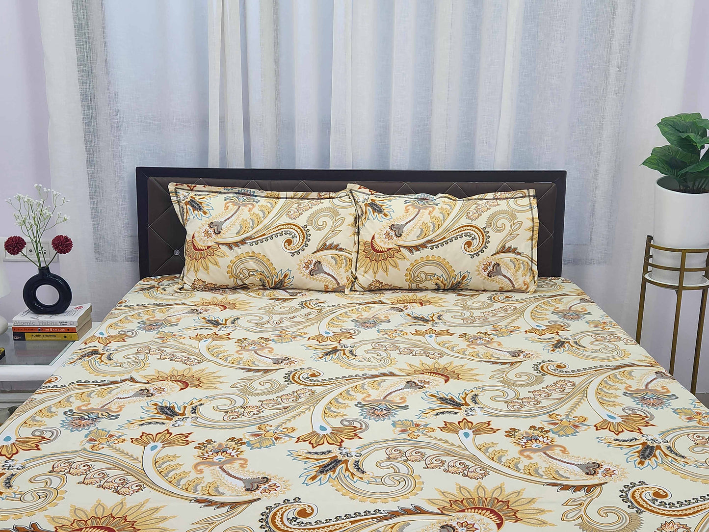 Tej- Yellow Pastel Bedsheet