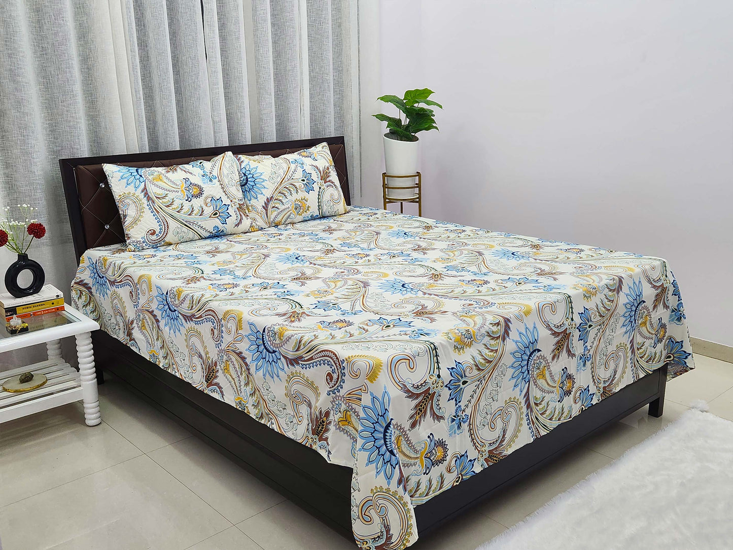 June - Off White Bedsheet