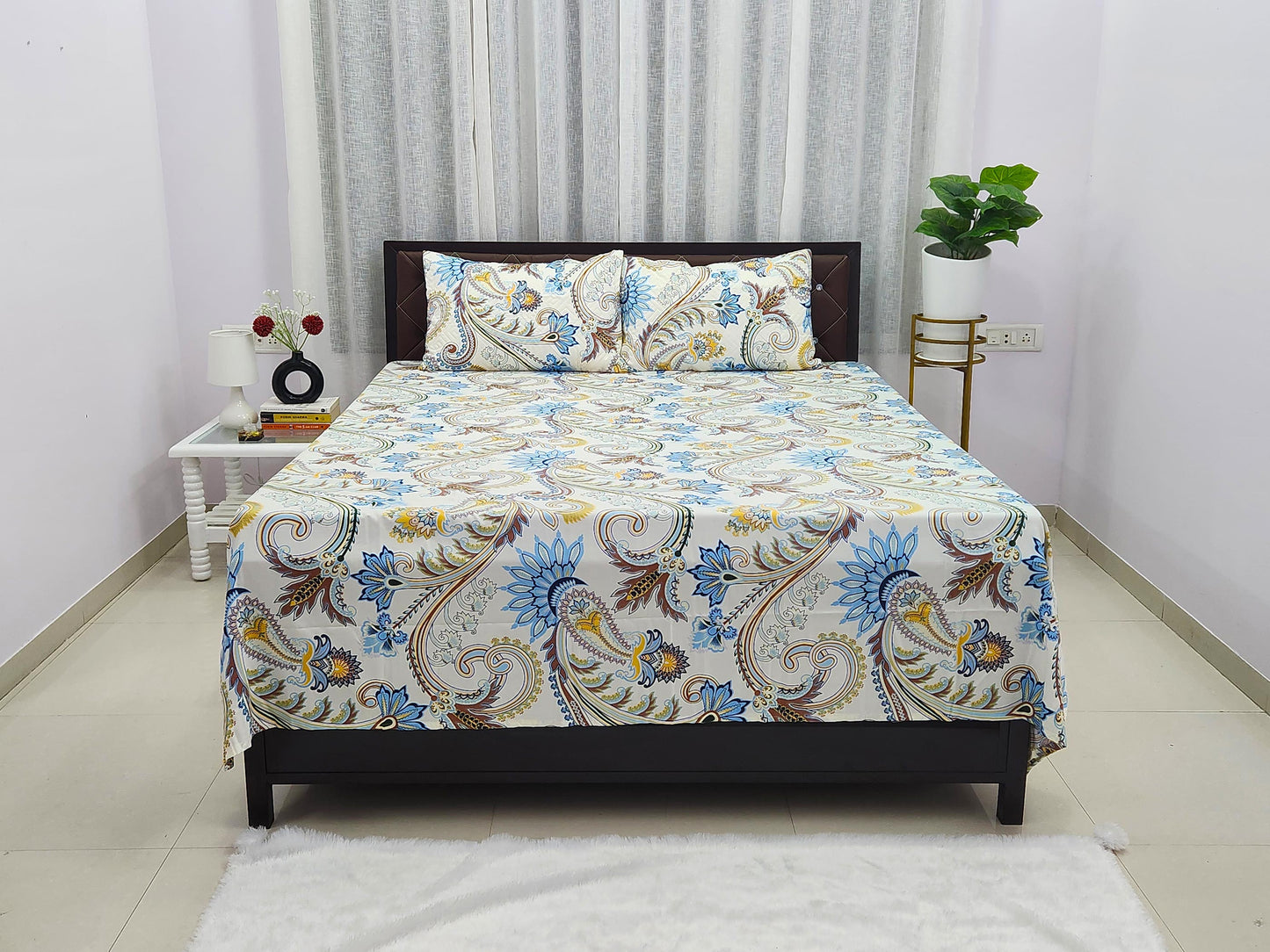 June - Off White Bedsheet