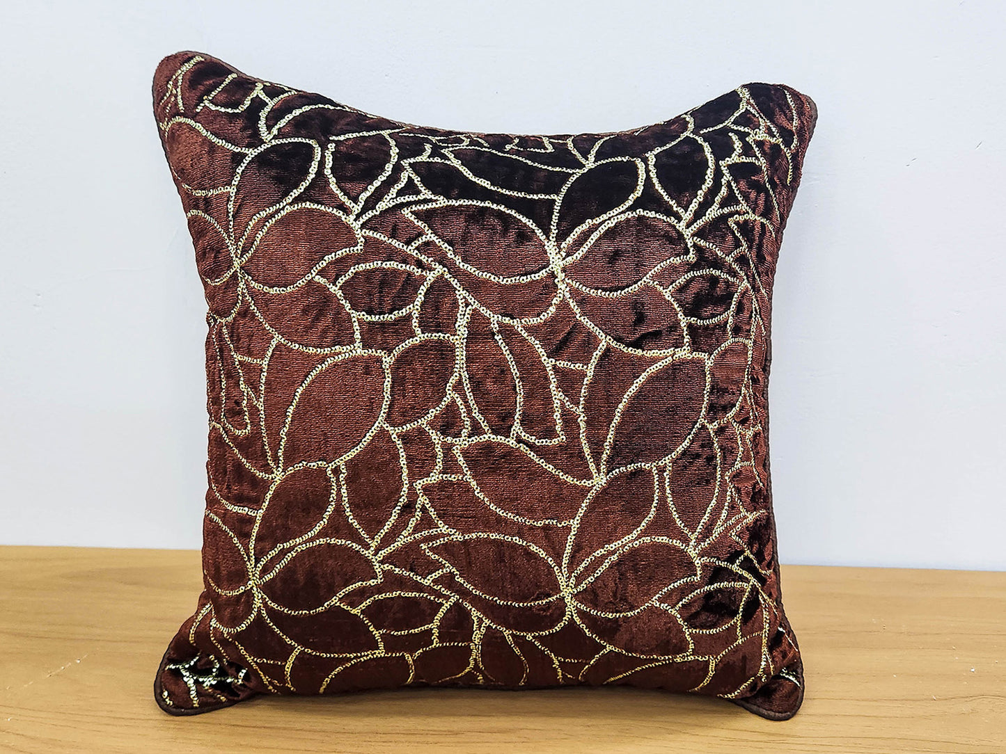 Brown Glitz Cushion Covers
