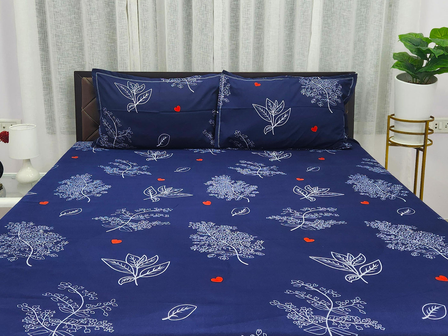 Jheel- Blue Bedsheet