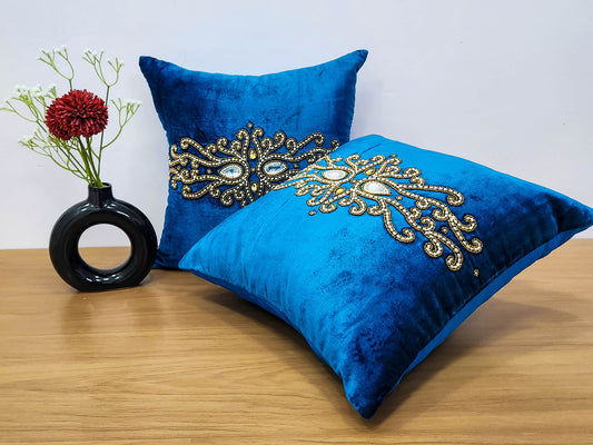 Sky Jewel blue Cushion Cover