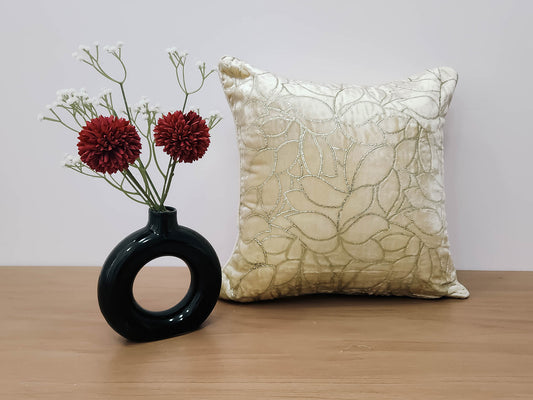 Cream Glitz cushion cover