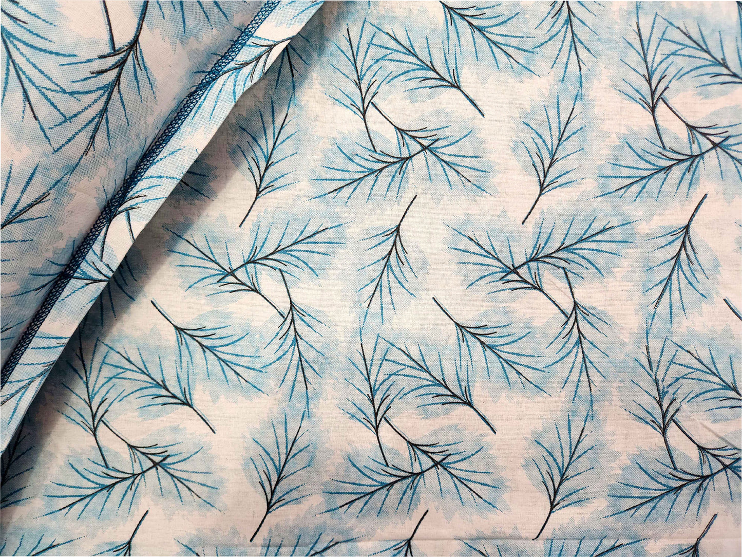 Amber- Blue Cotton Bedsheet