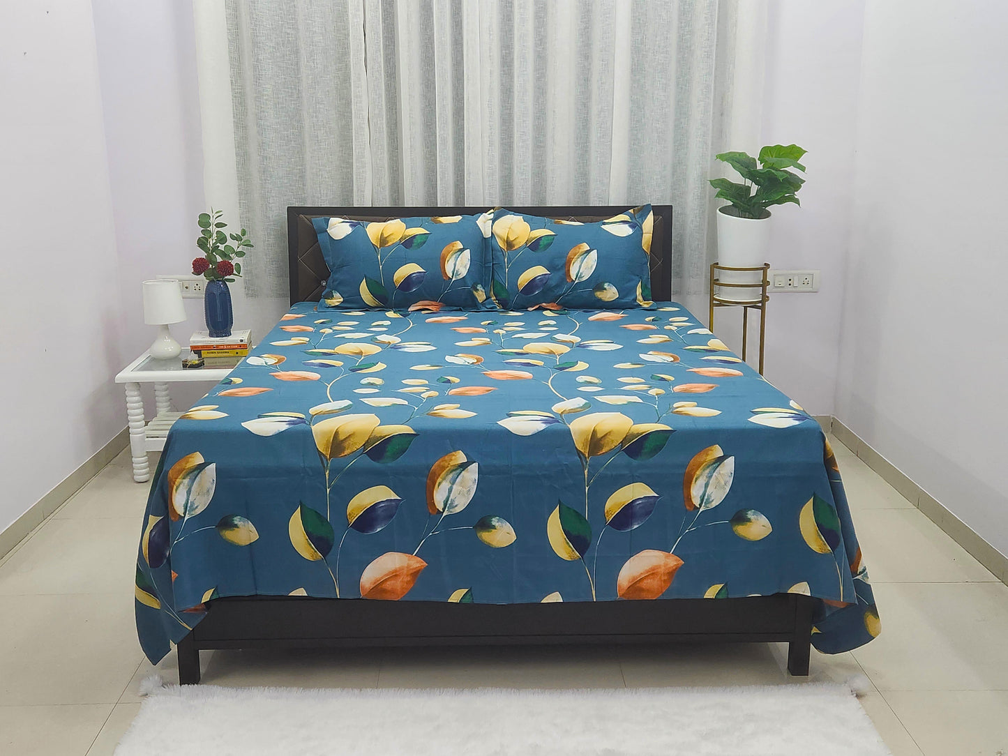 Nia-Blue Bedsheet