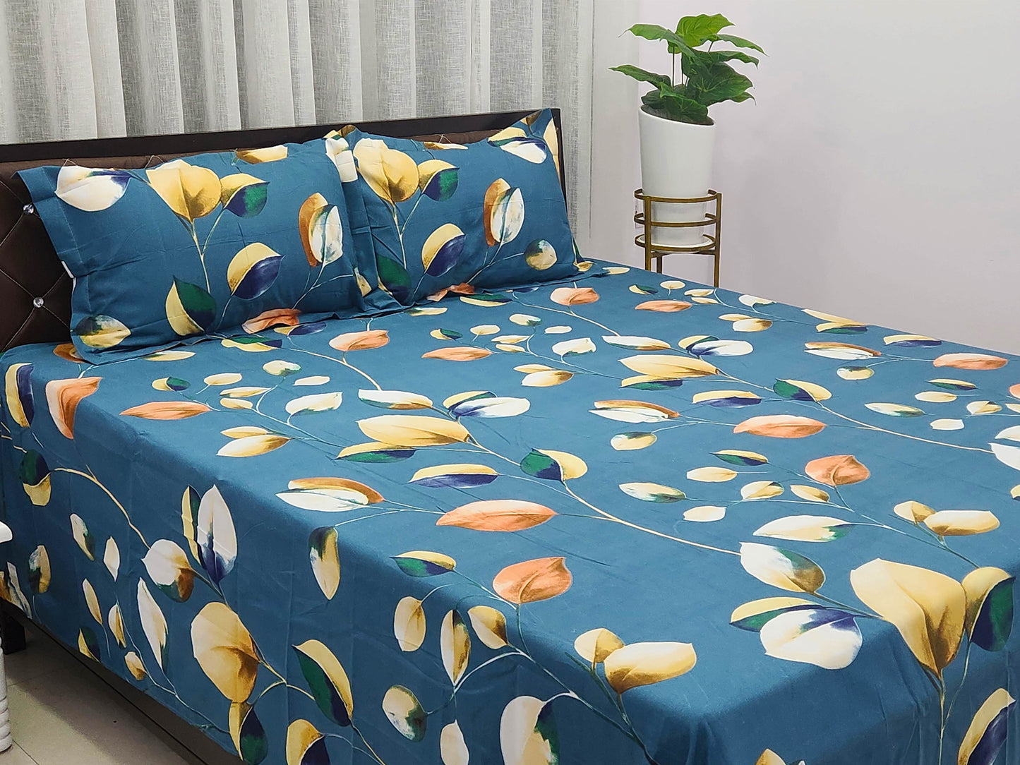 Nia-Blue Bedsheet