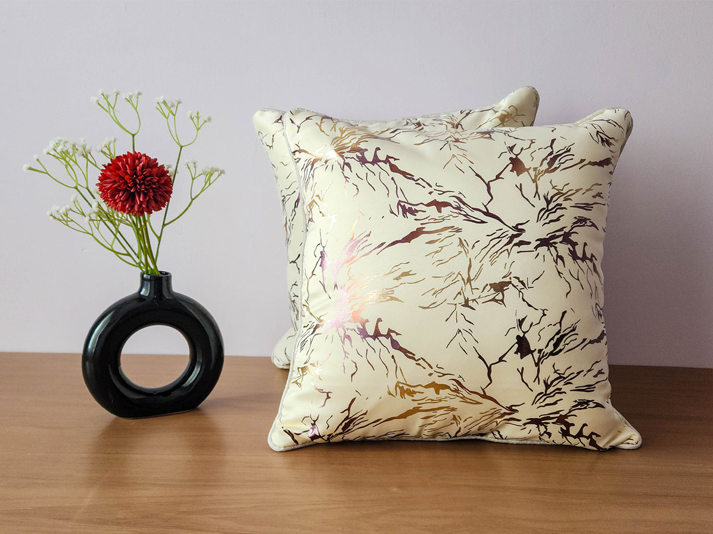 Marble Mist white Cushion cover