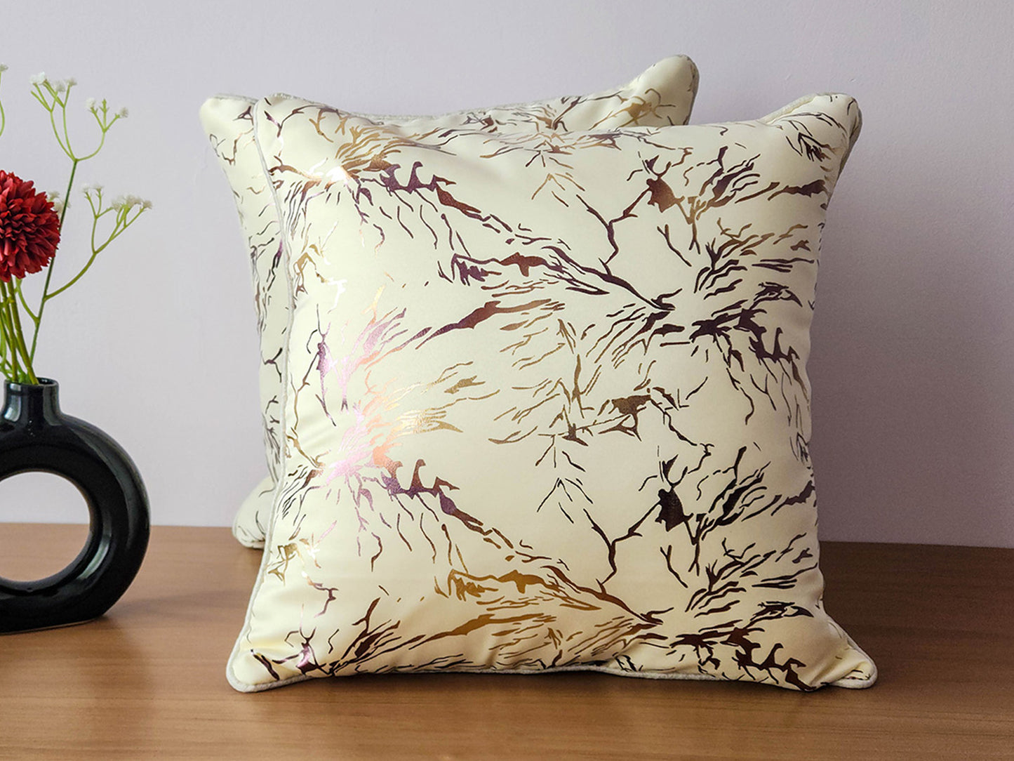 Marble Mist white Cushion cover