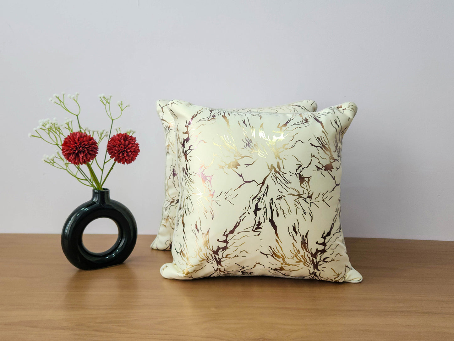 Marble Mist white Cushion cover