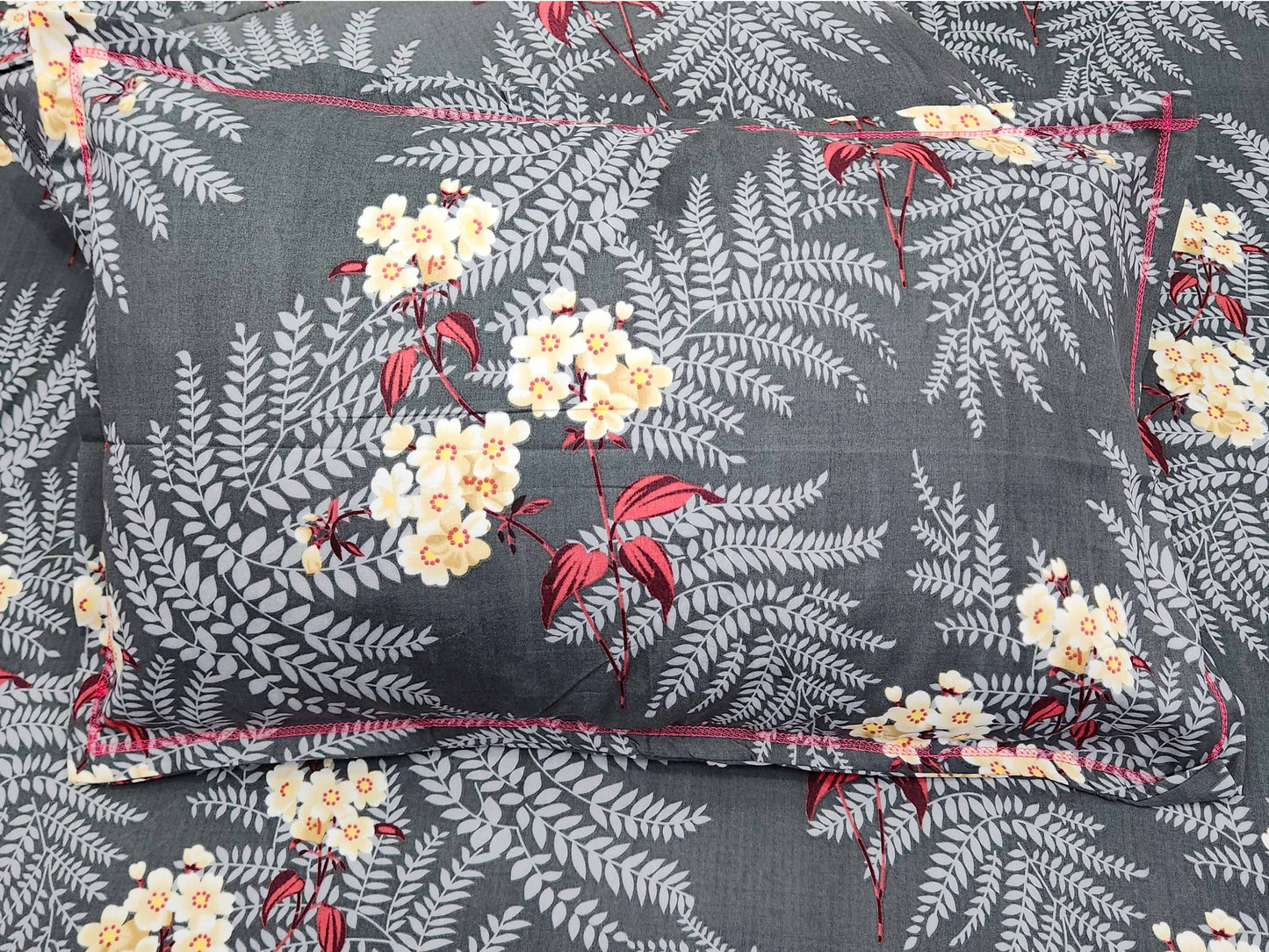 Grey Orchid Bedsheet