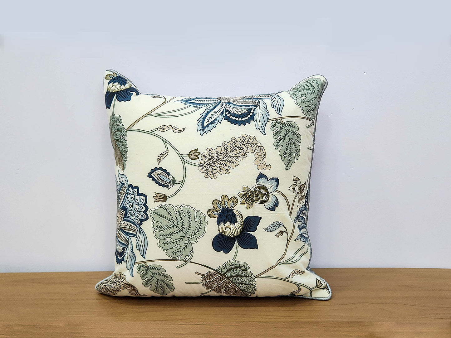 Blue Floral Charm Cushion Cover