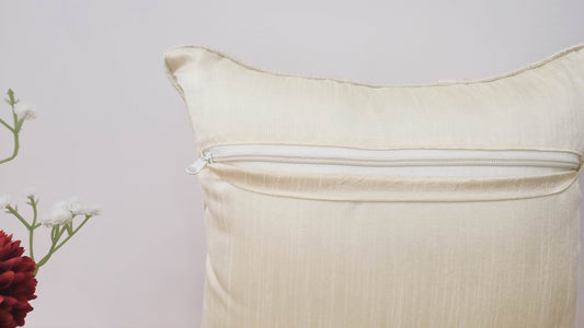 Ivory Elegance Cushion Cover