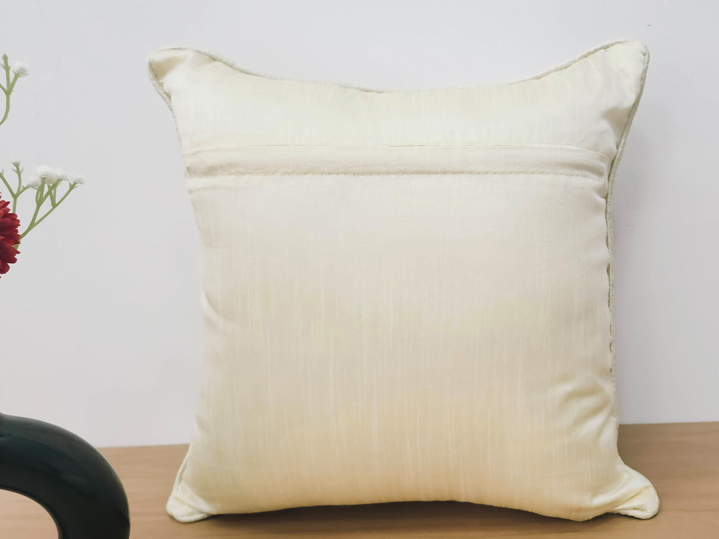 Rose Bloom Ivory Cushion Cover