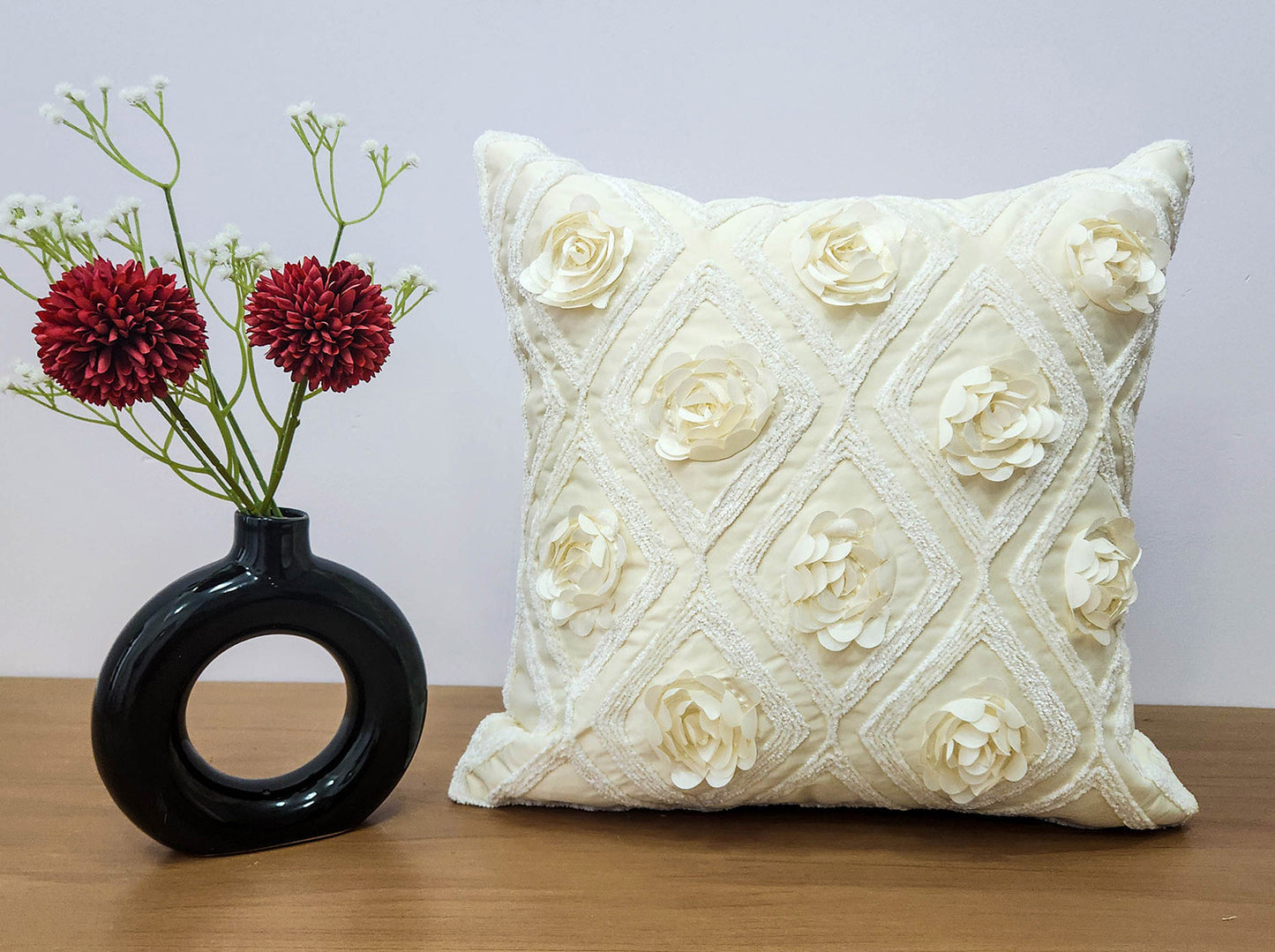 Pearl White Cushion Cover