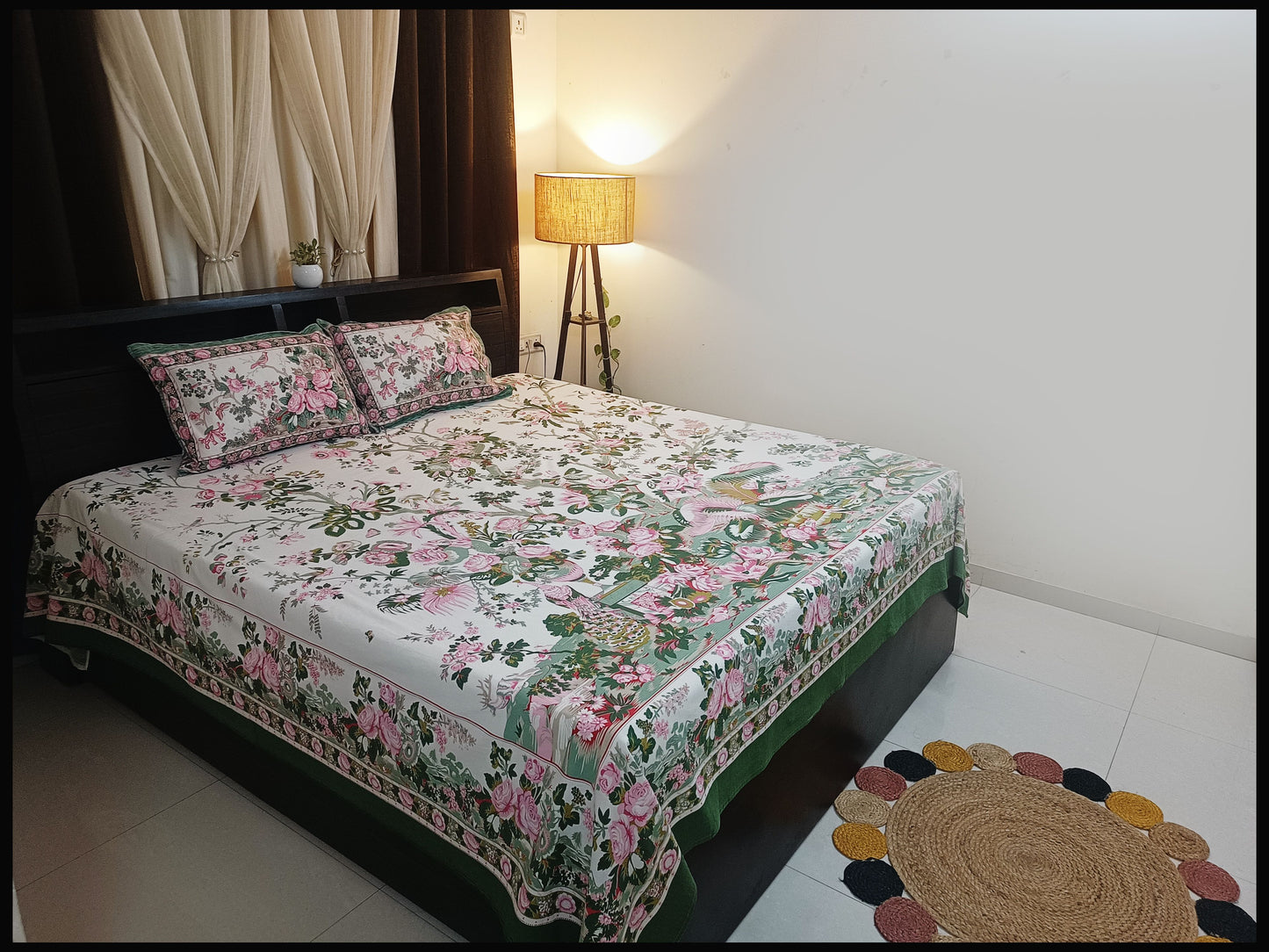 Falguni - Beautiful Floral Bedsheet