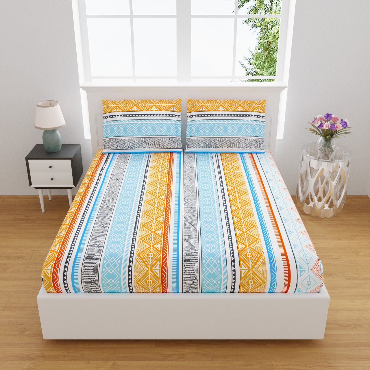 Diza - Geometrical Print Bedsheet