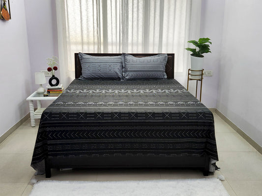 Tara Black & Grey Bedsheet