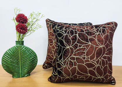 Brown  Glitz Cushion Covers