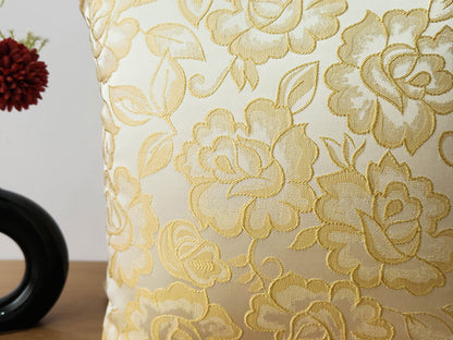 Rose Bloom Ivory Cushion Cover