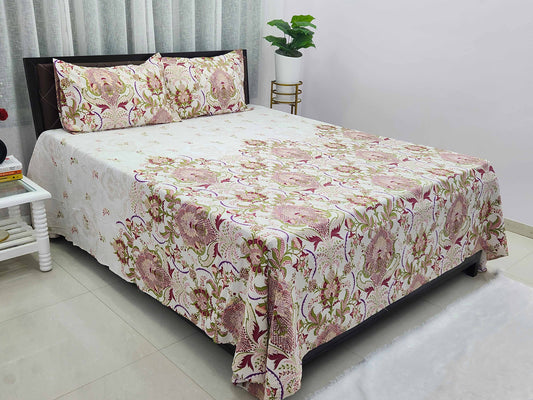 Kiya-White Bedsheet