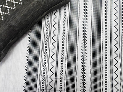 Heer Grey & Black Bedsheet