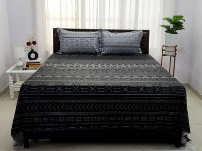 Tara Black & Grey Bedsheet