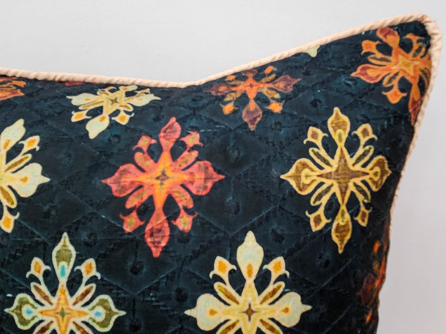 Ethnic Charm Black Cushion Cover