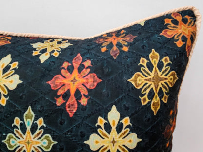 Ethnic Charm Black Cushion Cover