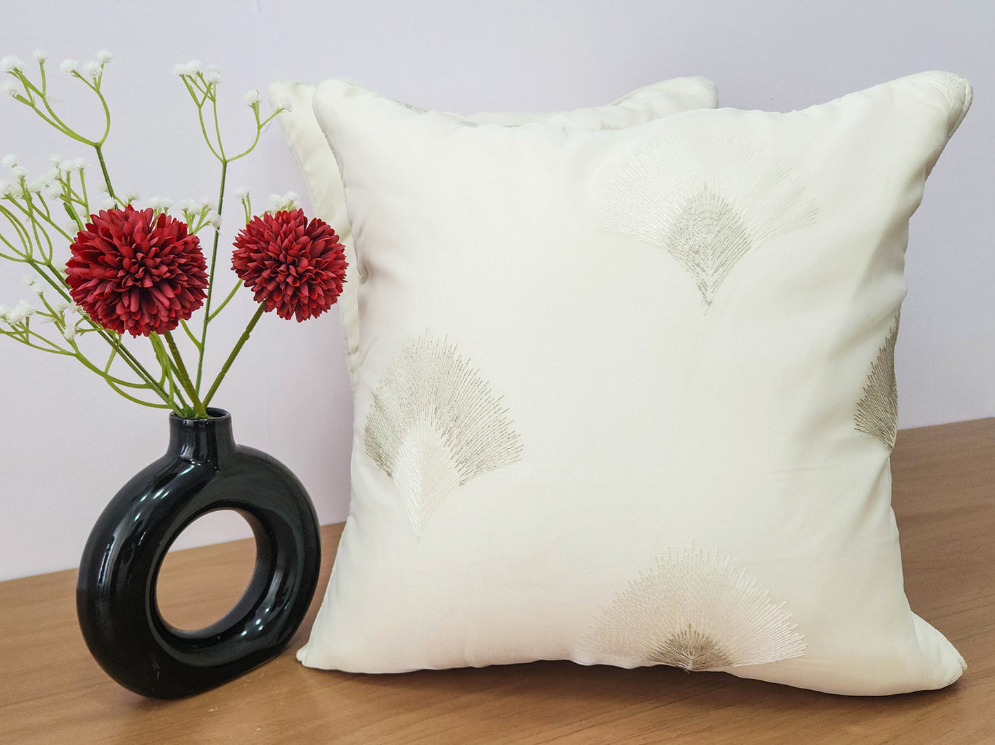 Ivory Elegance Cushion Cover