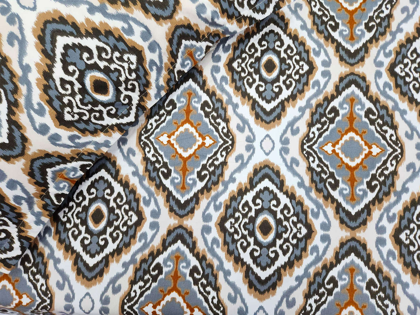 Meenal- White & Grey Bed Sheet