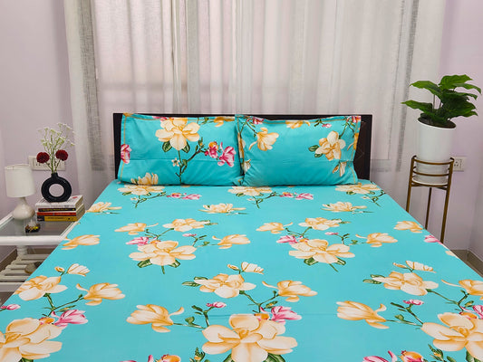 Aqua Flora Bed sheet