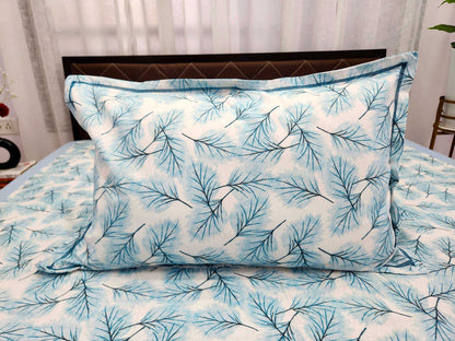 Amber- Blue Cotton Bedsheet