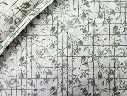 Anu- White Cotton Bedsheet