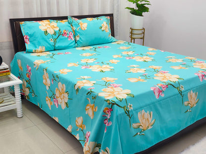 Aqua Flora Bed sheet