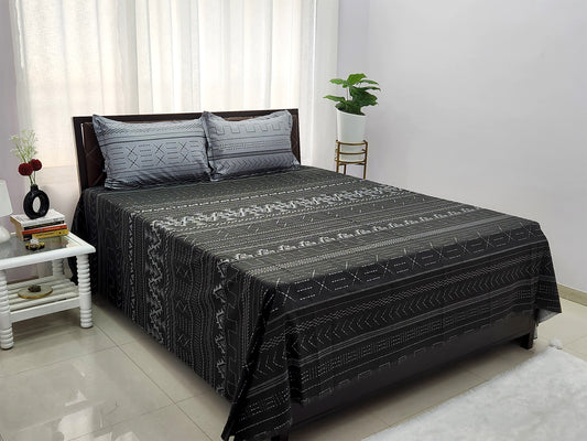 Tara Black & Grey Bedsheet