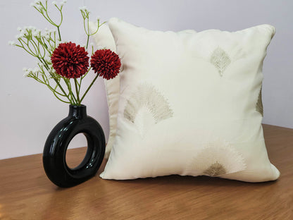Ivory Elegance Cushion Cover