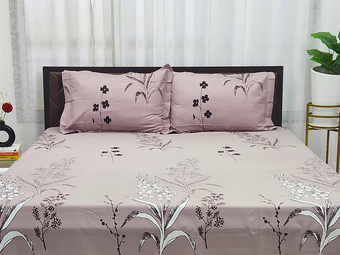 Vani- Pastel Pink Bedsheet