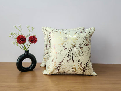 Marble Mist white Cushion cover