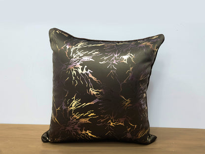 Marble Mist Dark Brown Cushion Cover