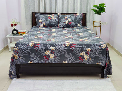 Grey Orchid Bedsheet