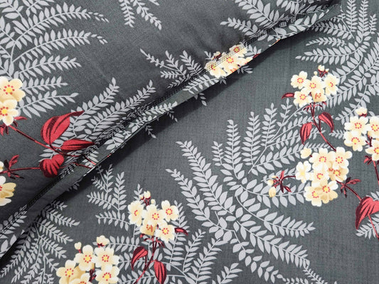 Grey Orchid Bedsheet