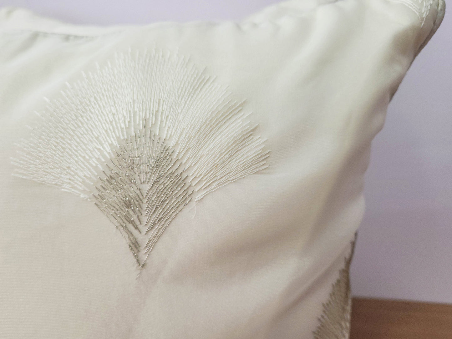 Ivory Elegance Cushion Cover