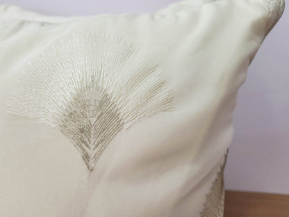 Ivory Elegance Cushion Cover