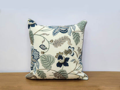 Blue Floral Charm Cushion Cover