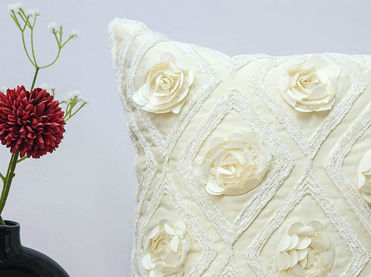 Pearl White Cushion Cover