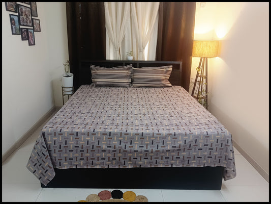 Dhurvi - Abstract Designer Bedsheet
