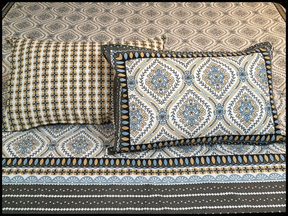 Diya - Black & Grey Bedsheet